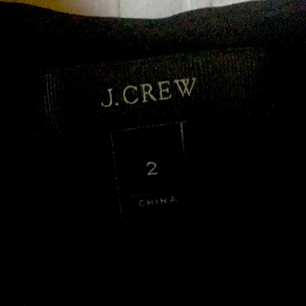 J.Crew Sleeveless Silk Top, Black, Size 2, Sheer, Longer in back, hidden buttons